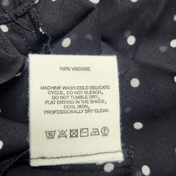 Rumored Old Fashioned Tank Top Classic Dot Black White Sheer Pola Dot Medium - Picture 7 of 7